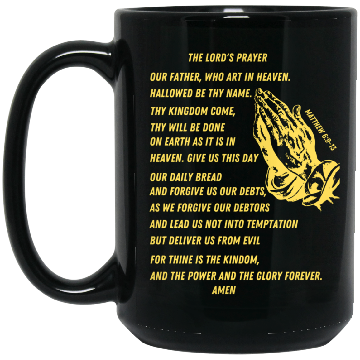Lord's Prayer Mug Gold