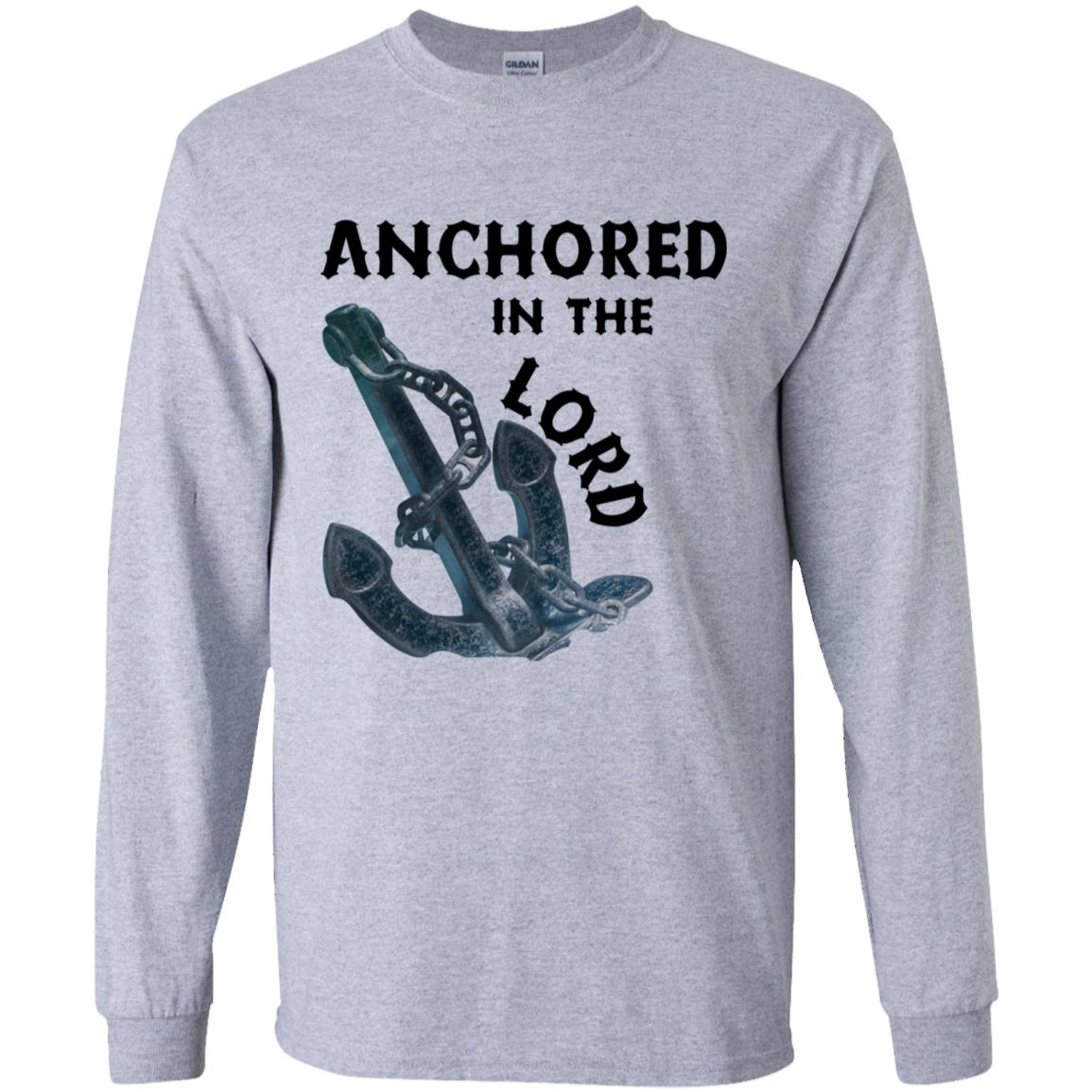 Anchored in the Lord Youth Long Sleeve - Black