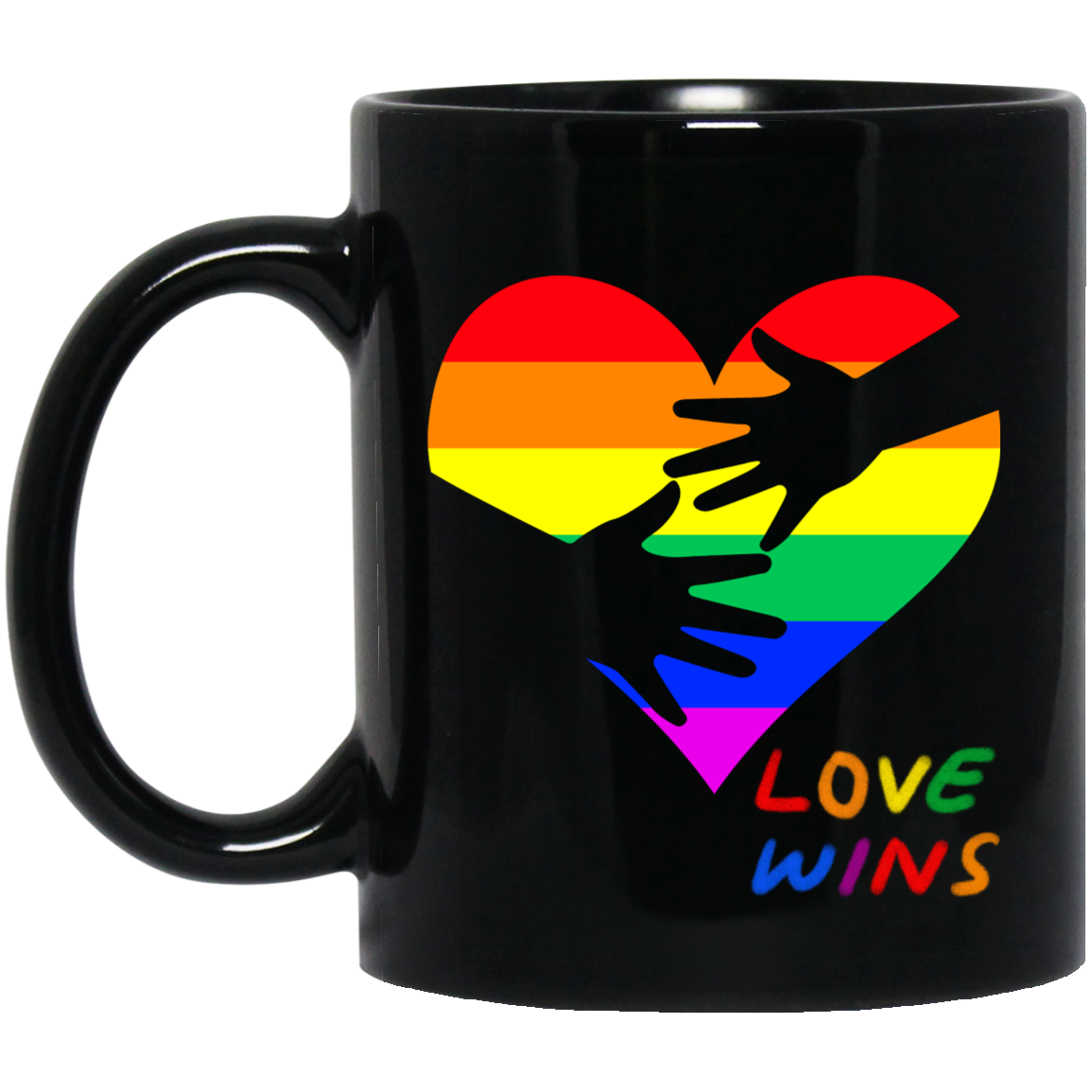 Love Wins Heart Mug