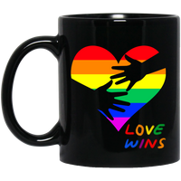 Love Wins Heart Mug