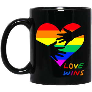 Love Wins Heart Mug