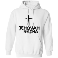 Jehovah Rapha Pullover Hoodie Front & Back - Black