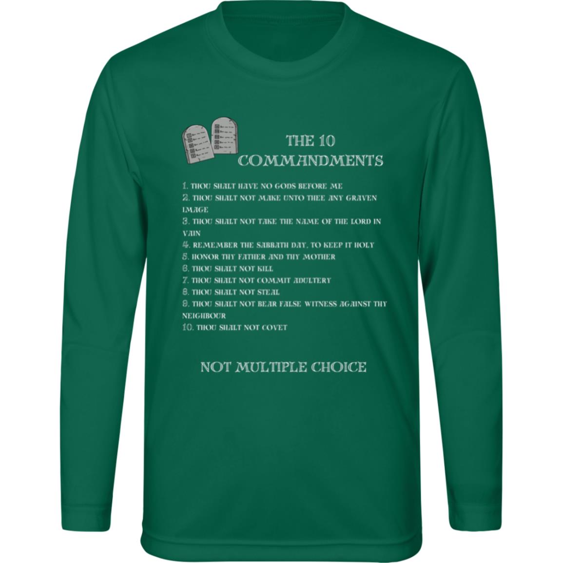 The 10 Commandments Youth Long Sleeve - White