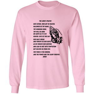 Lord's Prayer Black Long Sleeve Shirt