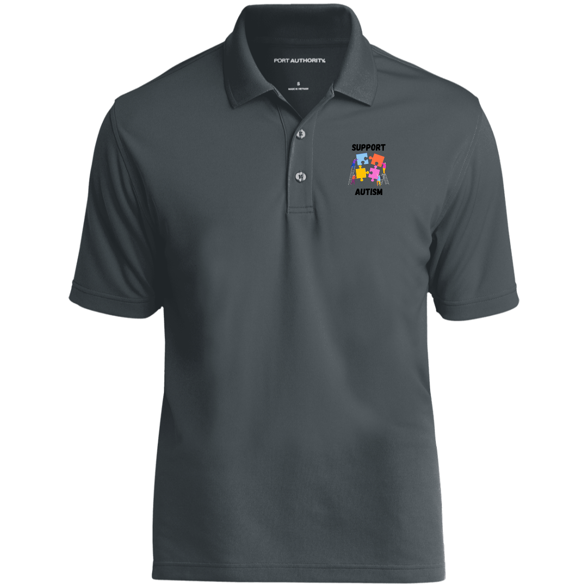Support Autism Short Sleeve Polo