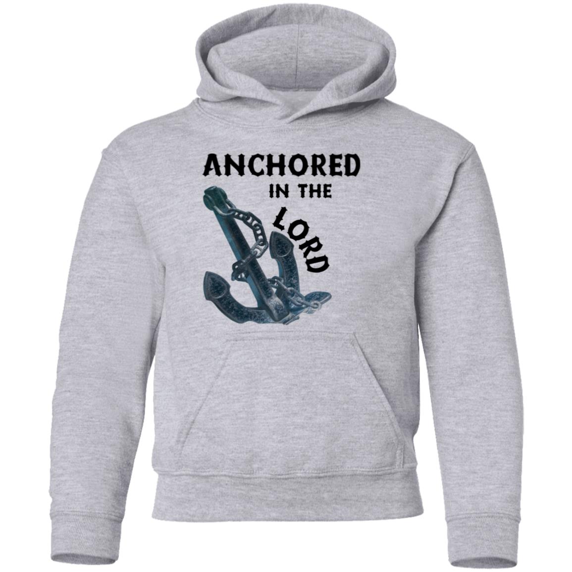 Anchored in the Lord Youth Hoodie - Black