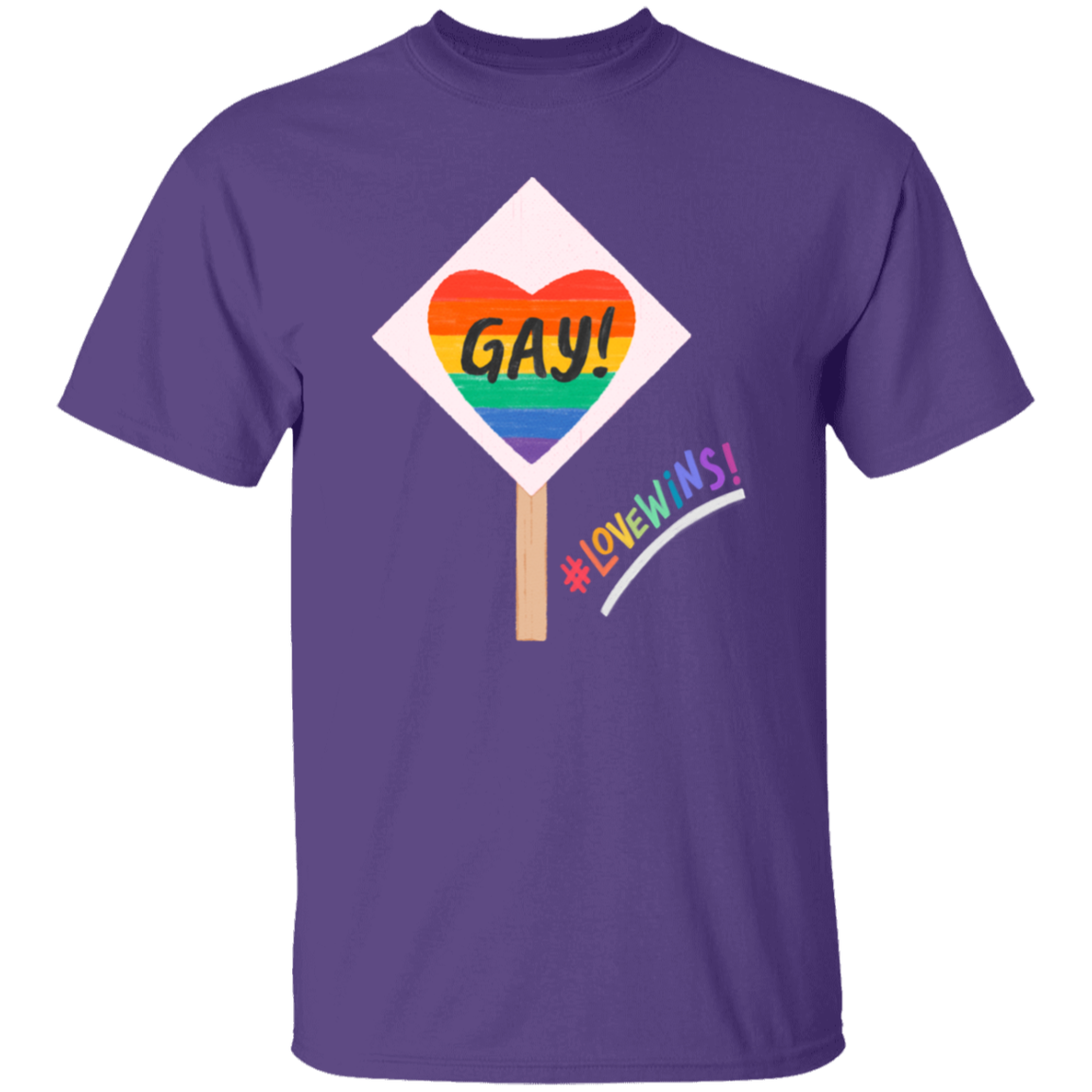 Love Wins Sign Short Sleeve Shirt