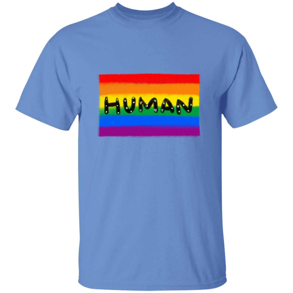 Human Pride Flag Short Sleeve Shirt