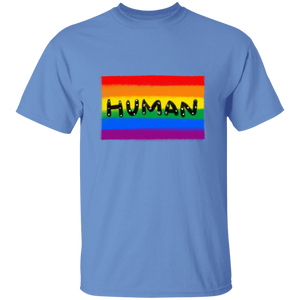 Human Pride Flag Short Sleeve Shirt