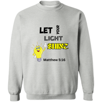 Let Your Light Shine Crewneck Pullover Sweatshirt