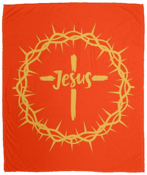 Jesus Crown Cozy Plush Fleece Blanket