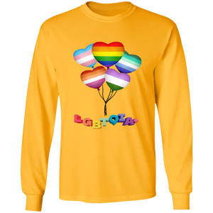 Pride Heart Balloons Long Sleeve Shirt