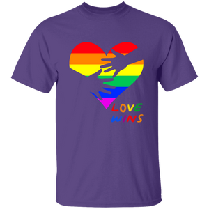 Love Wins Heart Short Sleeve Shirt