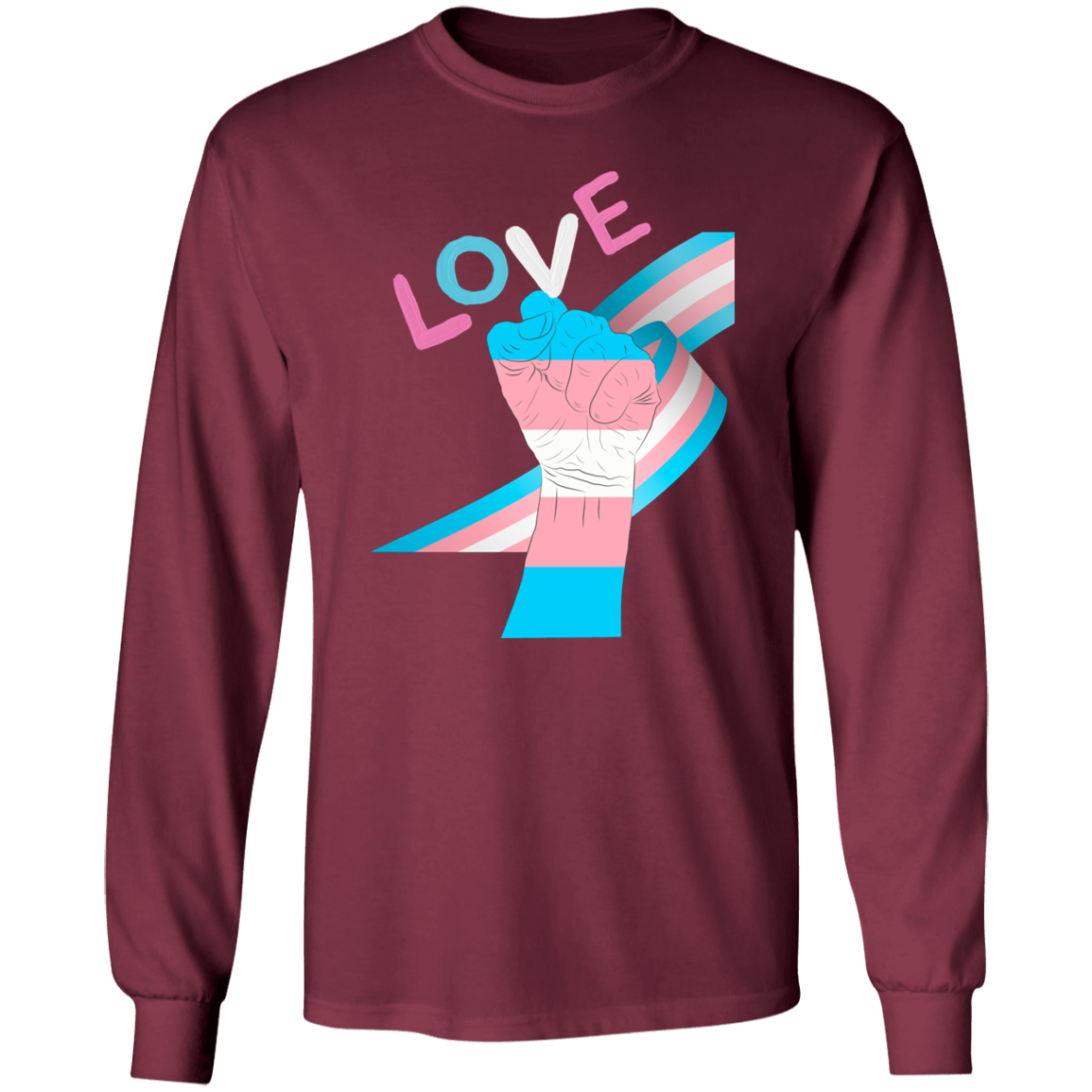 Trans Fist Long Sleeve Shirt