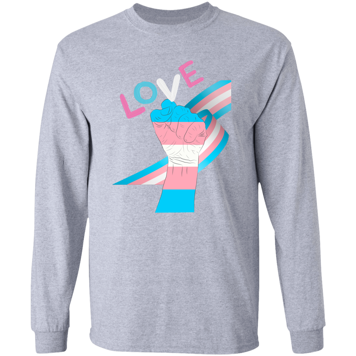 Trans Fist Long Sleeve Shirt