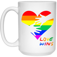Love Wins Heart Mug