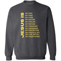 Jesus Is Crewneck Sweatshirt - Gold