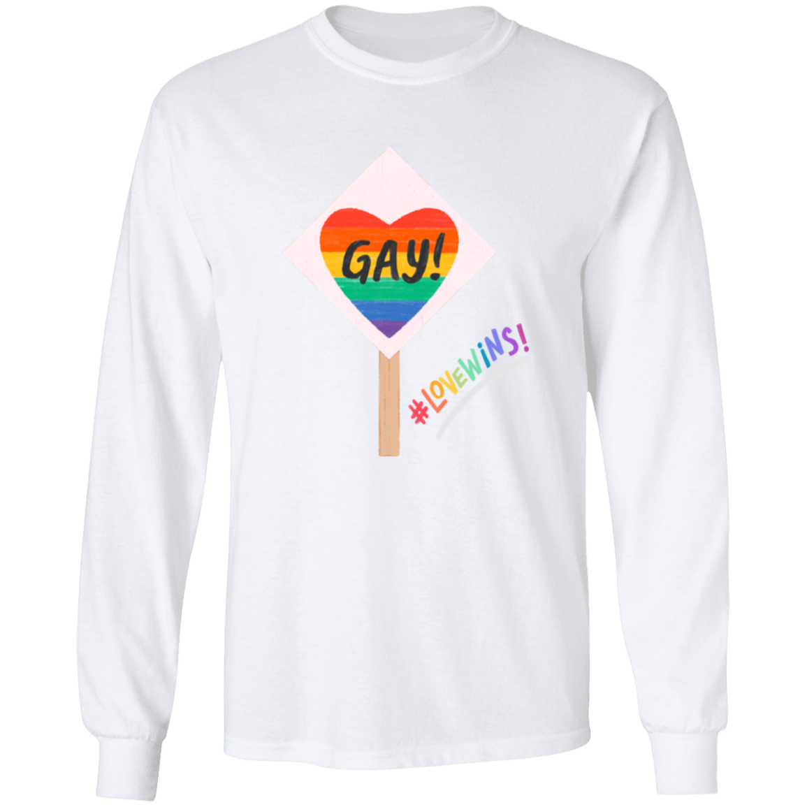 Love Wins Sign Long Sleeve Shirt