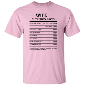 Nutrition Facts T-Shirt SS - Wife - Black