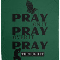 Pray On Cozy Plush Fleece Blanket