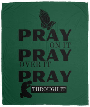 Pray On Cozy Plush Fleece Blanket