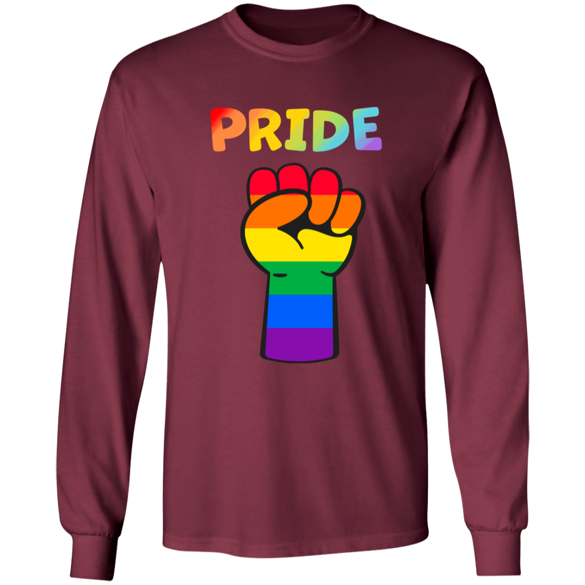Rainbow Pride Fist Long Sleeve Shirt