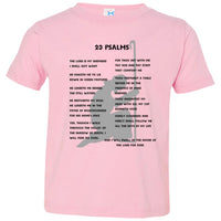 23 Psalms Toddler Short Sleeve - Black
