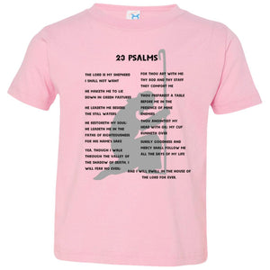 23 Psalms Toddler Short Sleeve - Black