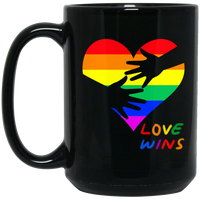 Love Wins Heart Mug