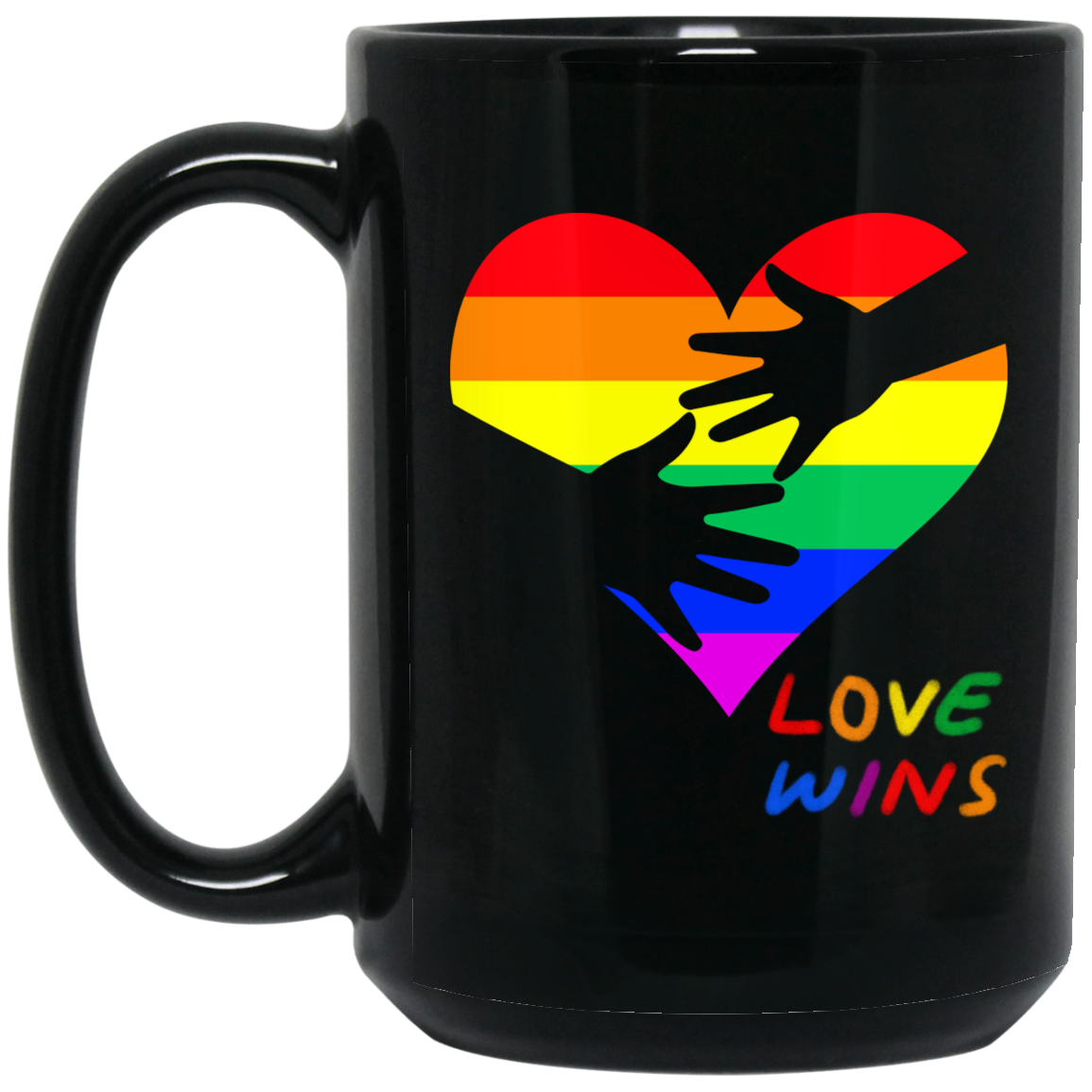 Love Wins Heart Mug