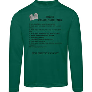 The 10 Commandments Long Sleeve - Black