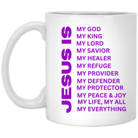 Jesus Is Christian Mug Purple
