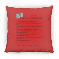 The 10 Commandments Pillow - Black