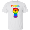 Rainbow Pride Fist Short Sleeve Shirt