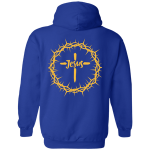 Jesus Crown Pullover Hoodie - Back