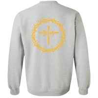 Jesus Crown Crewneck Pullover Sweatshirt
