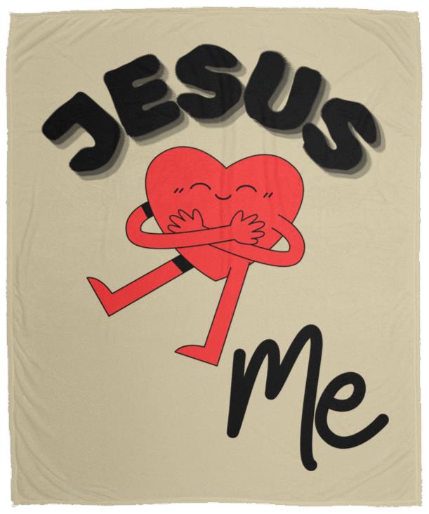 Jesus Loves Me Cozy Plush Fleece Blanket