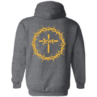 Jesus Crown Pullover Hoodie - Back