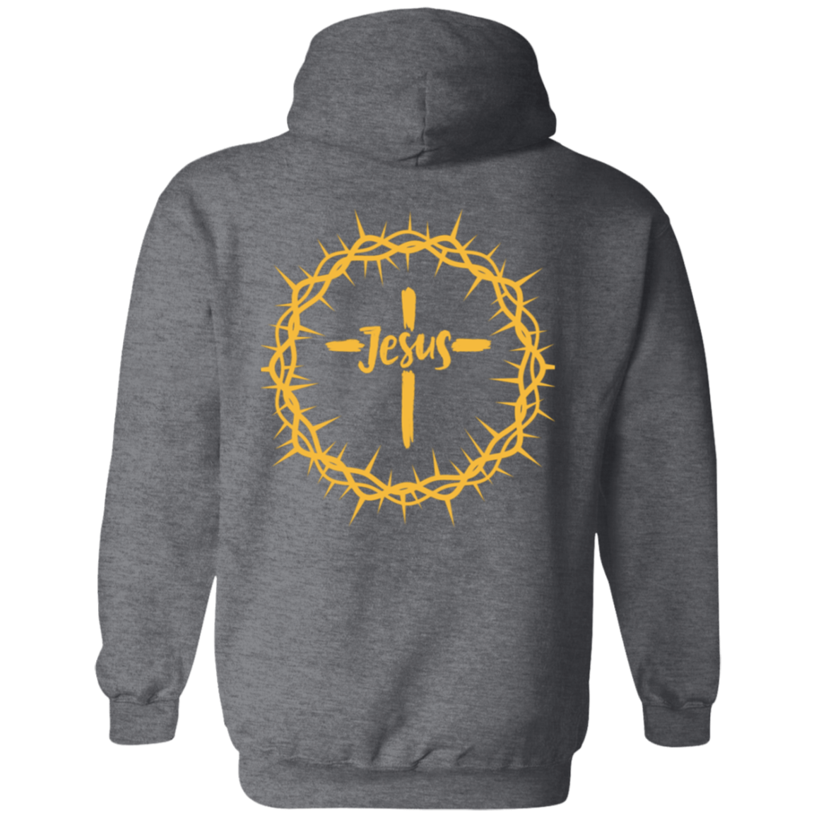 Jesus Crown Pullover Hoodie - Back