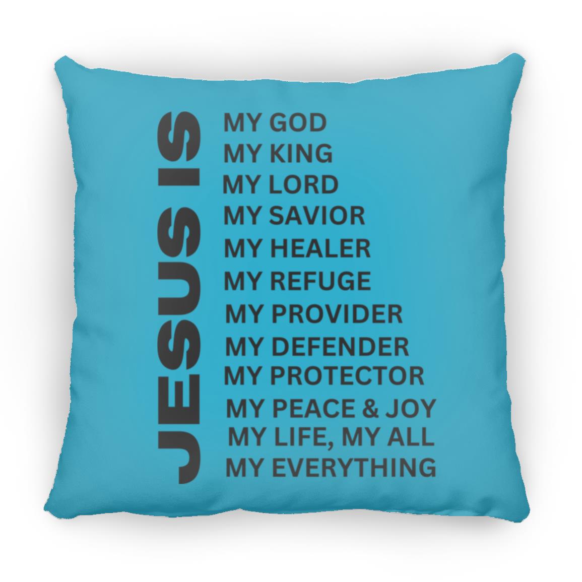 Jesus Is Christian Pillow Black