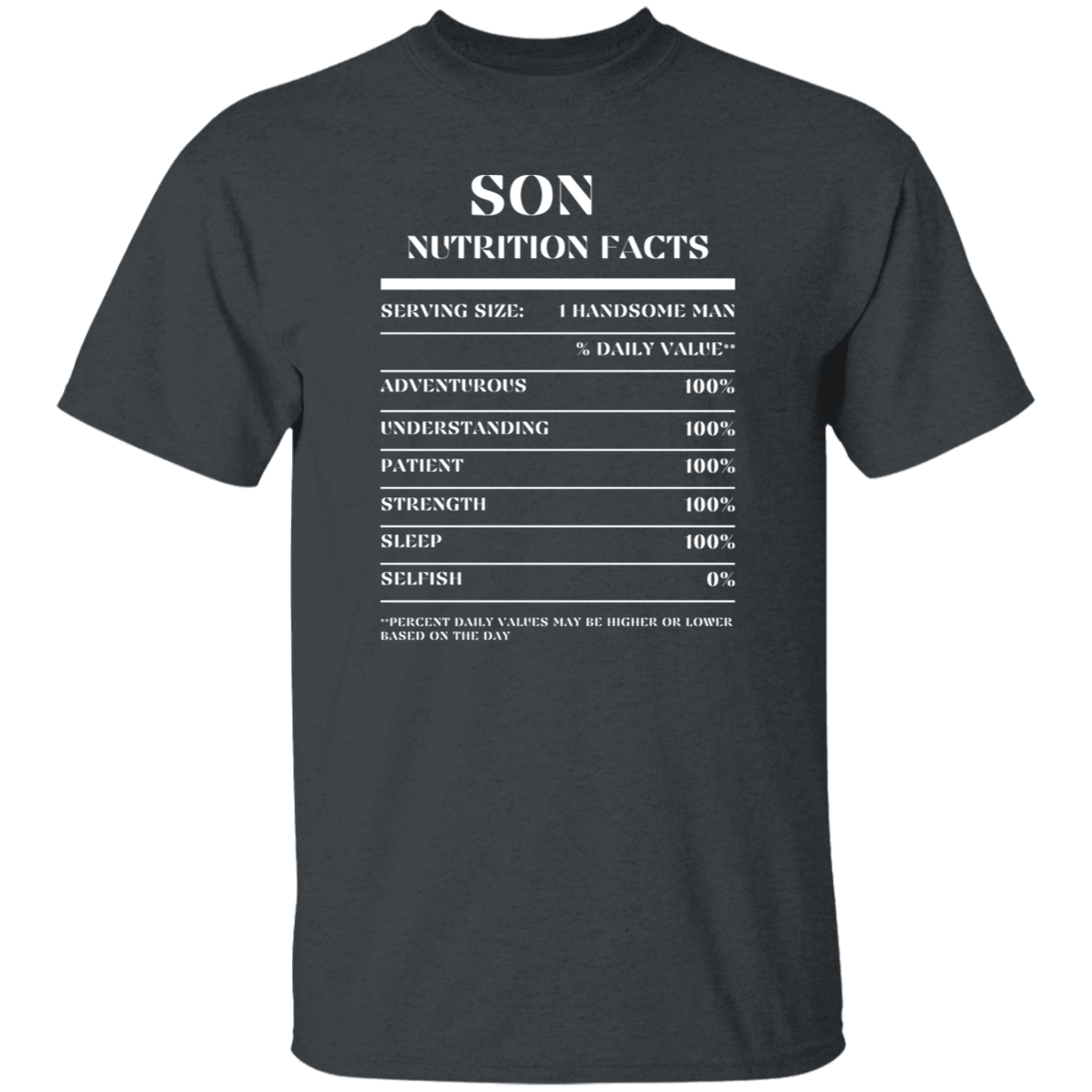 Nutrition Facts T-Shirt SS - Son - White