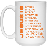 Jesus Is Christian Mug Orange
