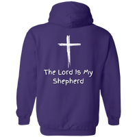 Jehovah Rohi Pullover Hoodie Front & Back - White