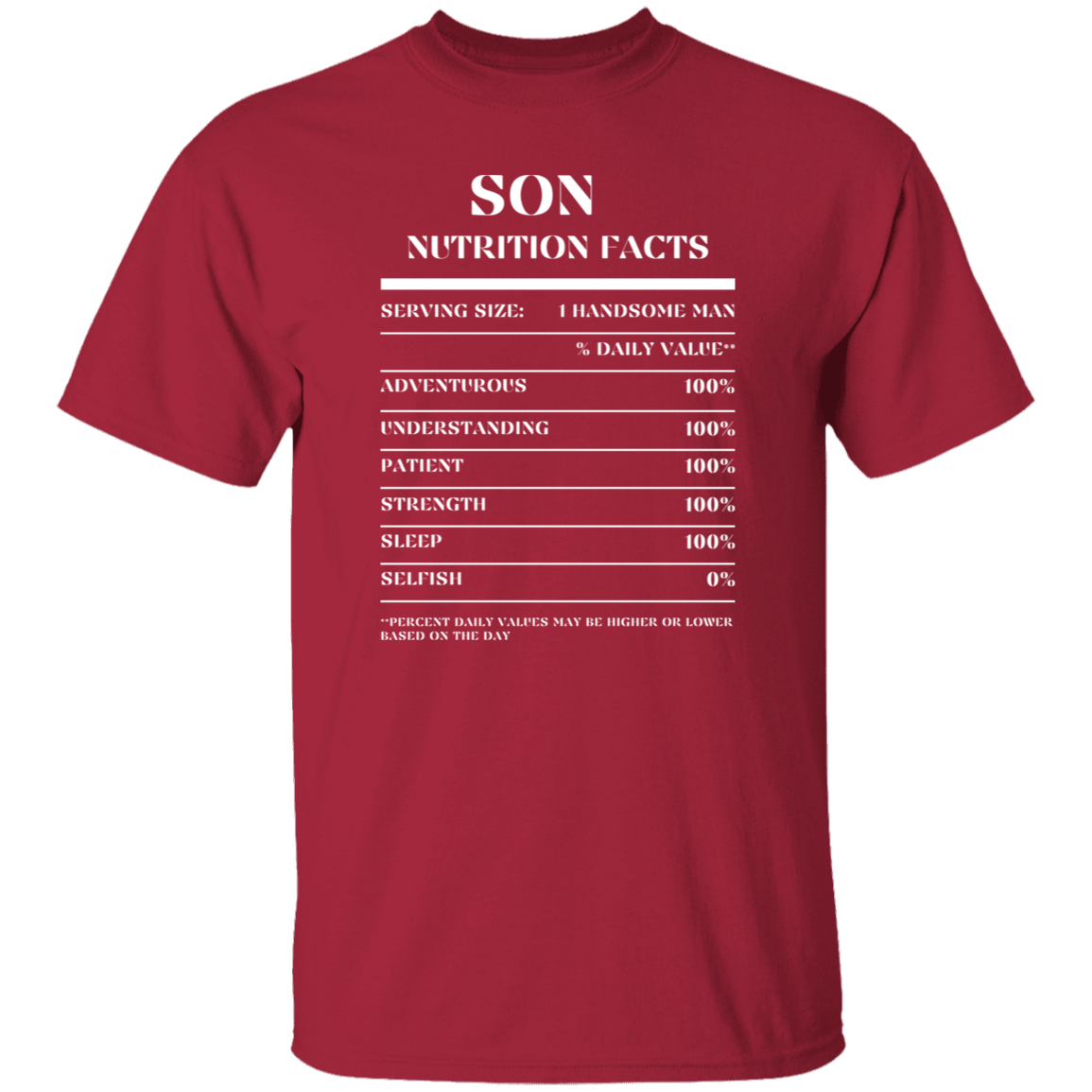 Nutrition Facts T-Shirt SS - Son - White