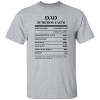 Nutrition Facts T-Shirt SS - Dad - Black