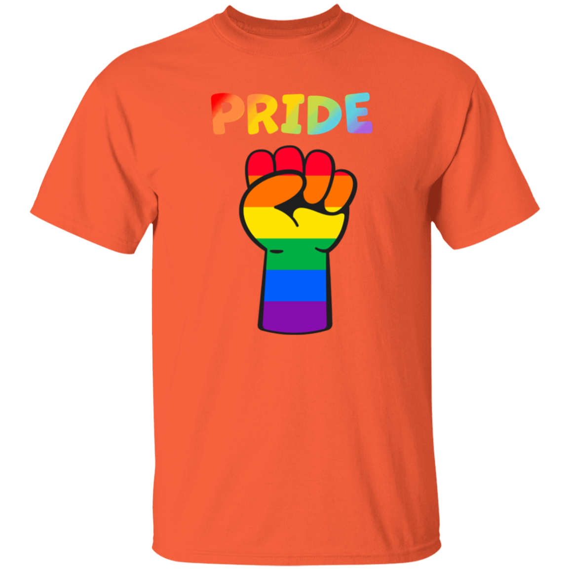 Rainbow Pride Fist Short Sleeve Shirt