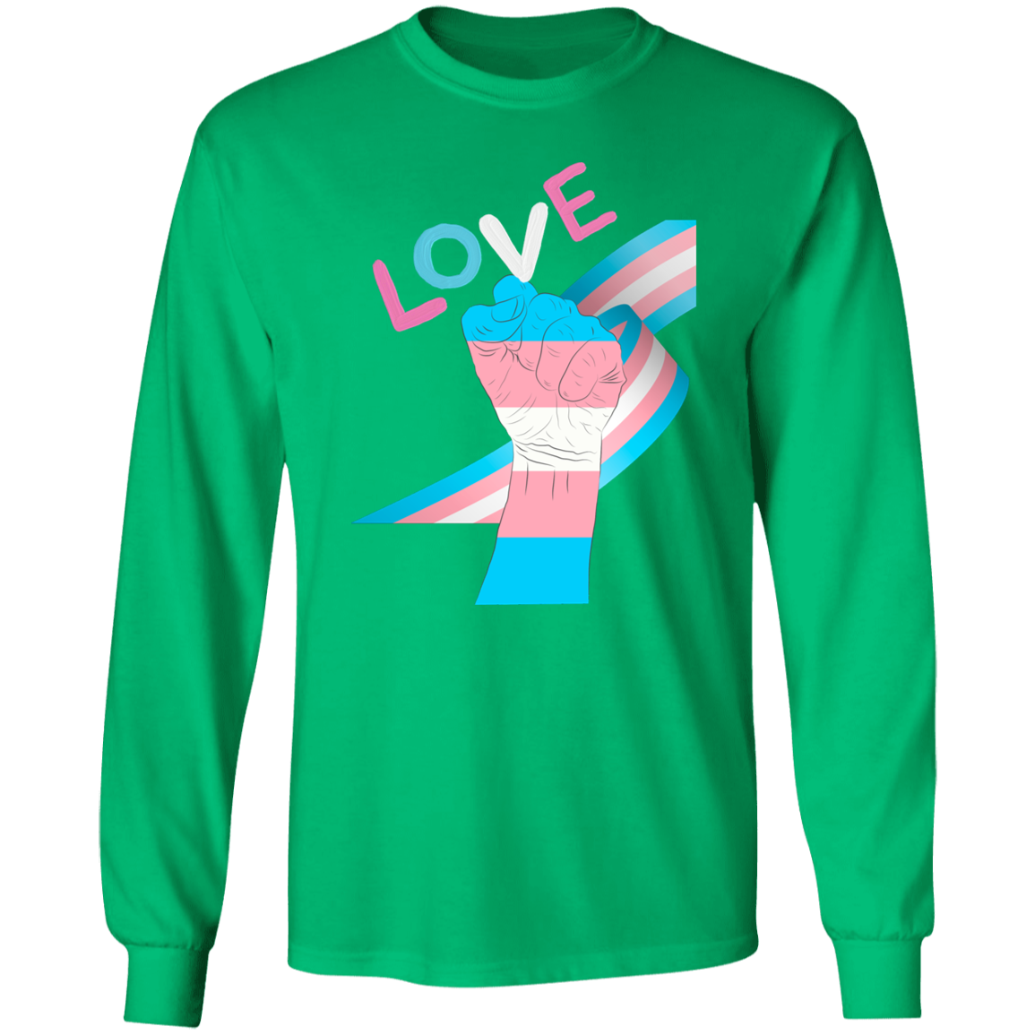 Trans Fist Long Sleeve Shirt