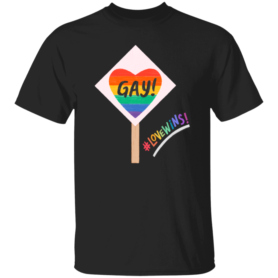 Love Wins Sign Short Sleeve Shirt