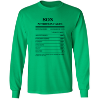 Nutrition Facts T-Shirt LS - Son - Black