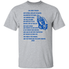 Lord's Prayer Short Sleeve T-shirt Blue